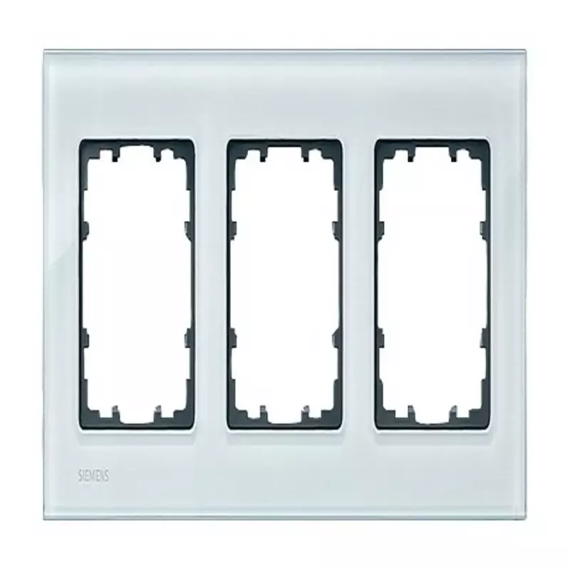 Siemens Green 3 Gang Mounting Plate Glass Mounting Frame, 5TG1203-0