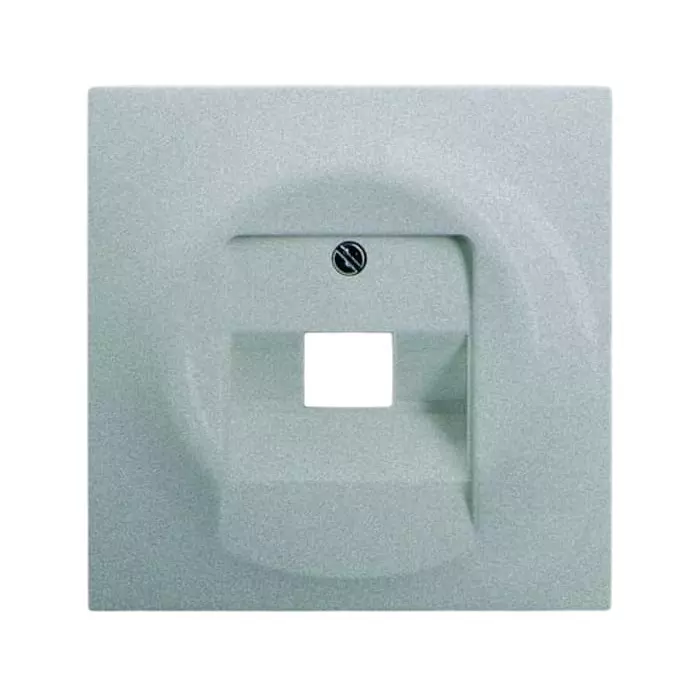 ABB Silver 1 Gang Plastic RJ45 Cover Plate, 2CKA001753A0087