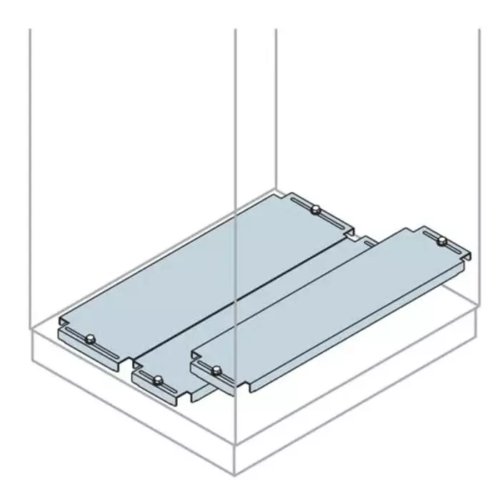 ABB IS2 Series Galvanised Steel Modular Gland Plate, 400mm W, 400mm L for Use with IS2 Enclosures, EF4041