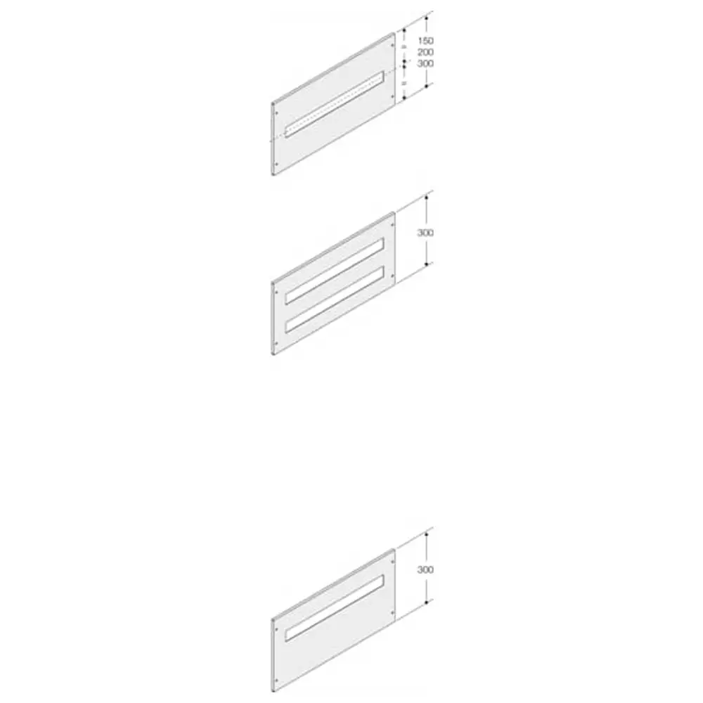 ABB Pickled Steel Sheet Panel for Use with Main Distribution Boards, 290 x 735 x 10mm, 1STQ008052A0000