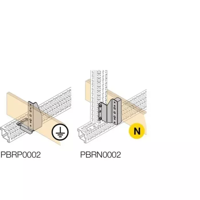 ABB 1STQ Series Pickled Steel Sheet Bracket for Use with Modular Boards - System Pro E Power, 190 x 50 x 310mm, 1STQ001554B0000