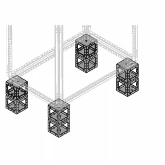 ABB 1STQ Series Sheet Steel Galvanised Base/Plinth Corner Piece for Use with Modular Boards - System Pro E Power, 200 x, 1STQ007207A0000