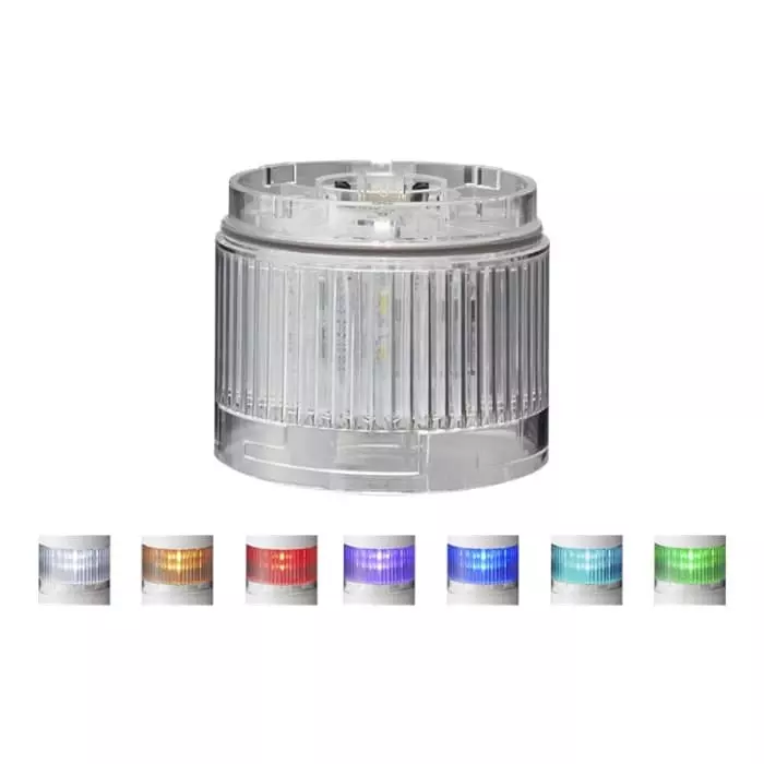 Patlite LR6 Series Clear Light Module for Use with Signal Tower LED Bulb DC IP65, LR6-E-MZ+FB295