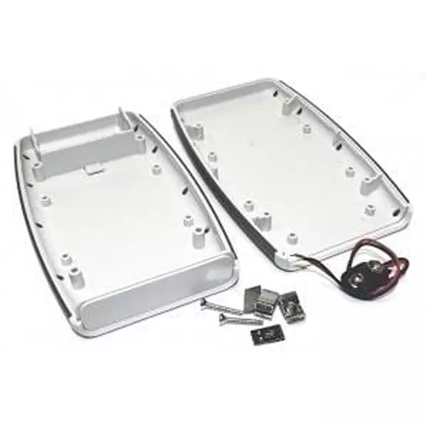 Hammond Battery Door Enclosure Gray (Light Gray) Acrylonitrile Butadiene Styrene (ABS), 1553DGYBAT