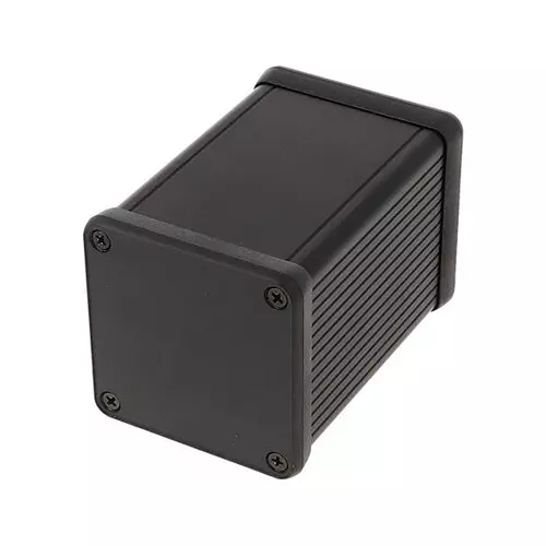 Hammond Enclosure Aluminum 80 mm Length, 1455CS802BK