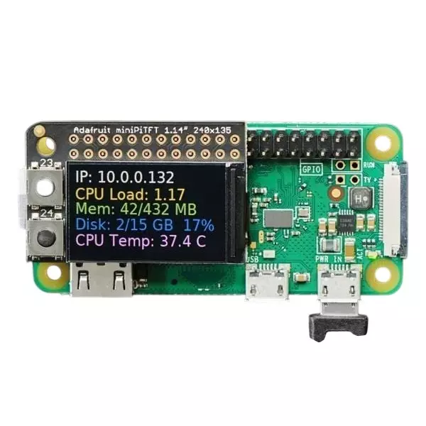 ADAFRUIT Mini PiTFT Display for Raspberry Pi, 4393