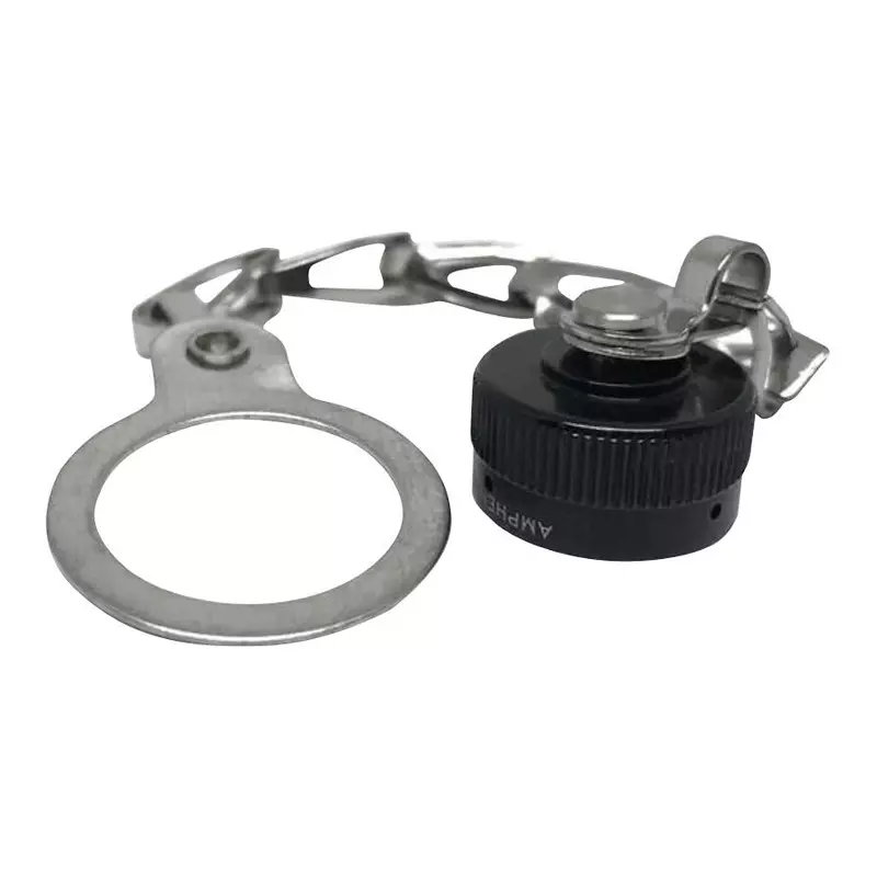 AMPHENOL PCD DUST CAP, 5/6 PIN RCPT AUDIO CONN, SS, 164895