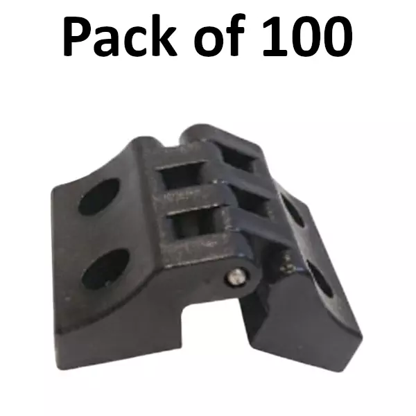 Elettro Half Module Latch With SS Pin Black Polyamide 6 Plastic Body, Size 50x70 mm, ETHL-01 (Pack of 100)