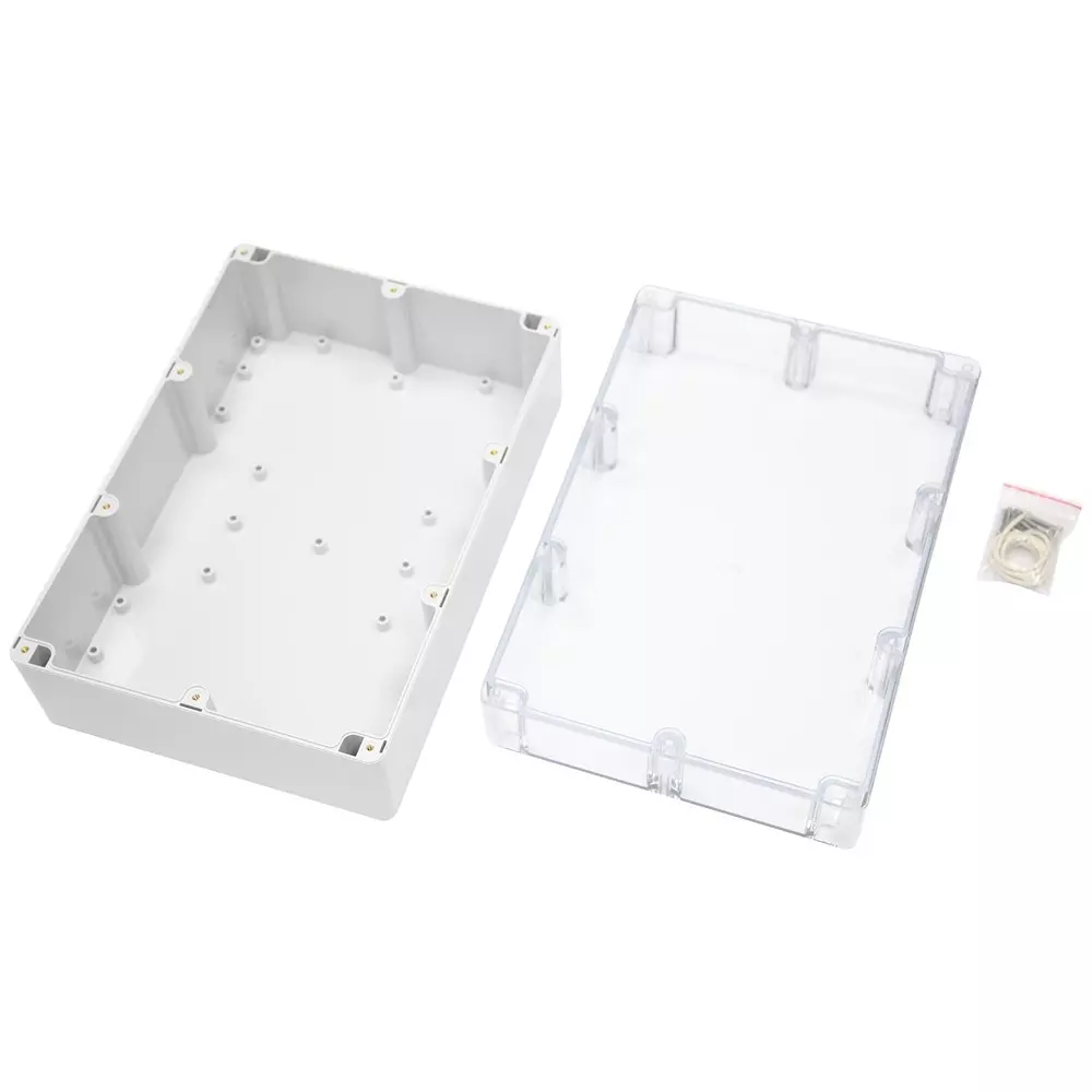 MULTICOMP PRO Enclosure Polycarbonate Multipurpose 150 mm Height Light Grey, Transparent, MP015472