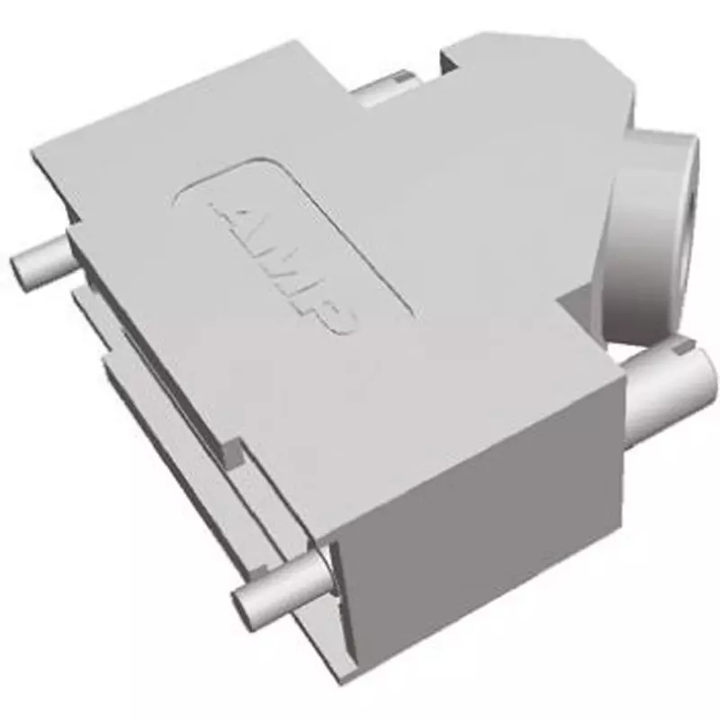 TE CONNECTIVITY D-Sub Backshell Angle Connection Direction Zinc Material Yes Strain Relief, 5-1478763-2 (Pack of 100)
