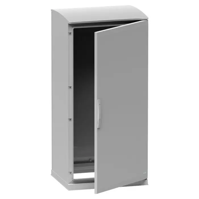 Schneider Electric Fibreglass Reinforced Polyester Single Door Floor Standing Enclosure, NSYPLAZT1274G