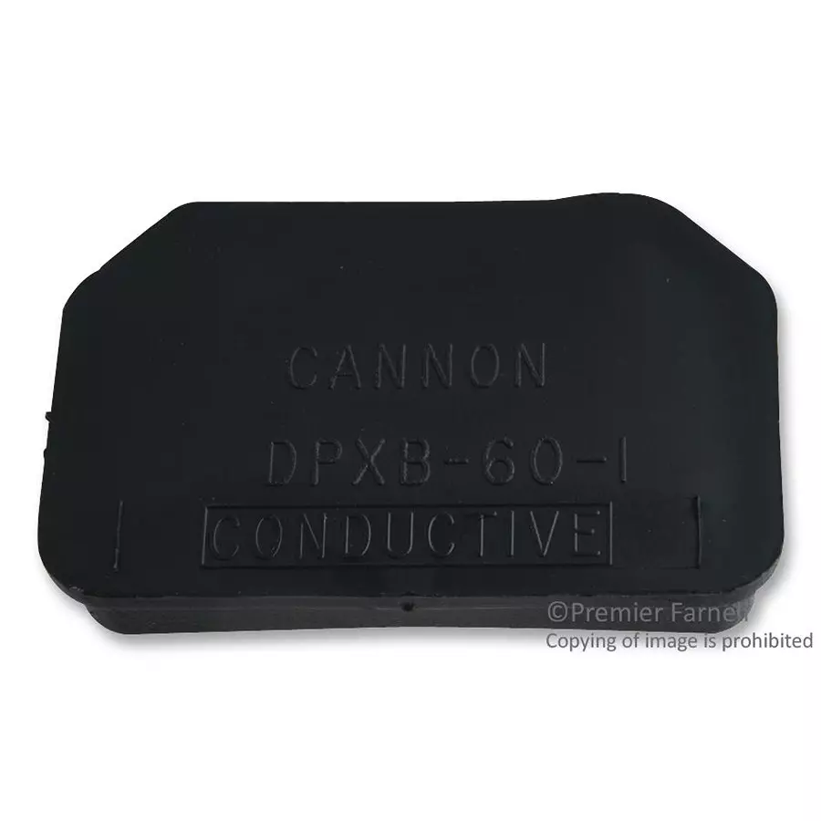 ITT CANNON Dust Caps / Dust Covers CONDUCTIVE DUST CAP, RACK & PANEL CONN, 025-0767-001