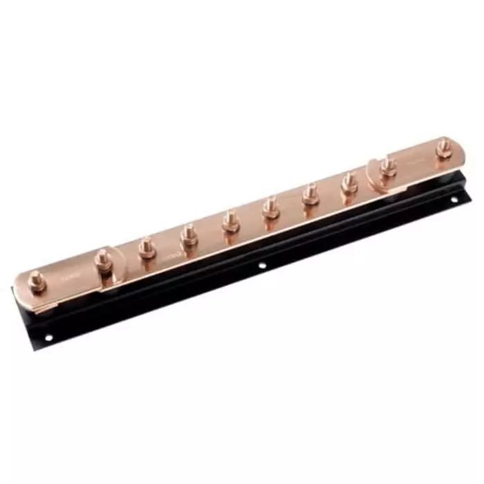 WJ Furse Copper Earth bar L. 475 xW. 90 xH. 96 mm 6 Ways, 7TCA083670R0676LK243-6