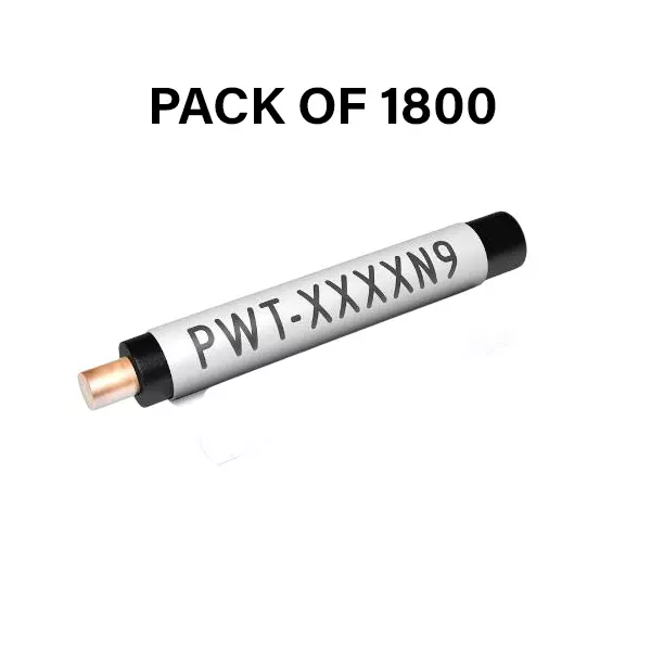 Partex PWT Wrap Around Label Self Laminating White Color Polyester, PWT2519076D9SM (Pack of 1800)
