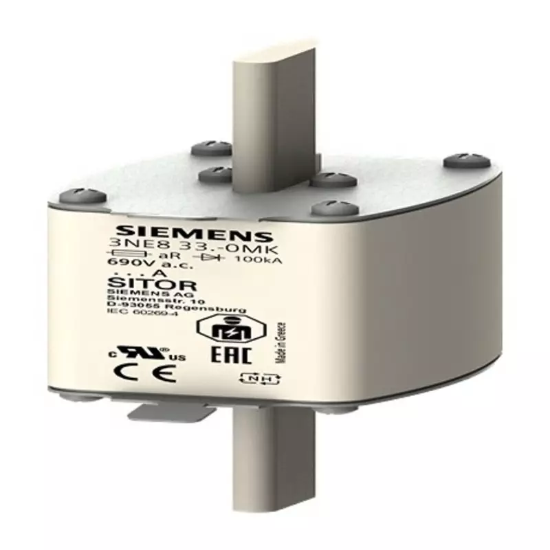 Siemens 450A Tag Fuse, 150mm, 690V, 3NE8333-0MK (Pack of 3)