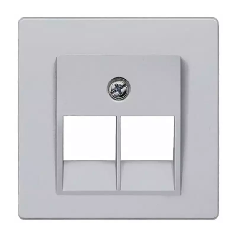 Siemens Aluminium 1 Gang Cover Plate Thermoplastic Cover Plate, 5TG1261