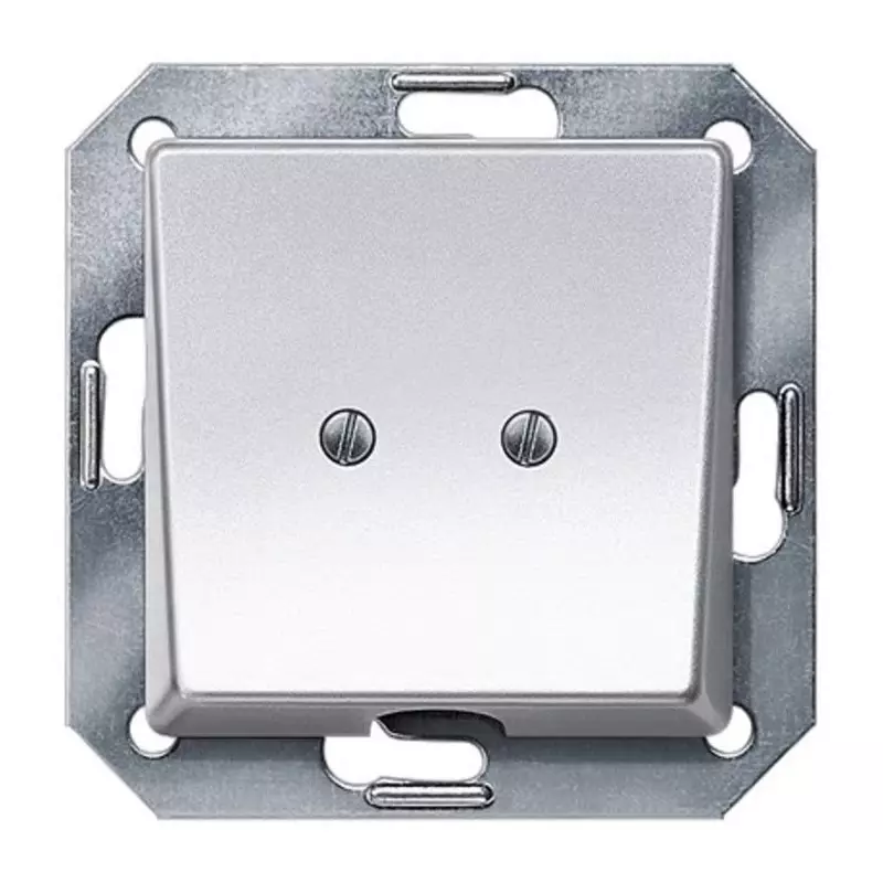 Siemens Aluminium 1 Gang Face Plate Thermoplastic Outlet Plate, 5TG1251
