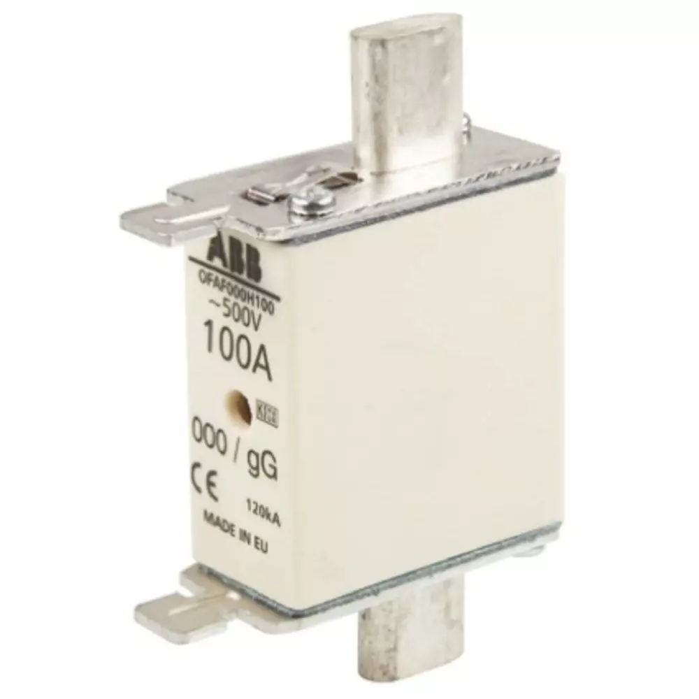 ABB 100A Centred Tag Fuse, NH000, 500V, OFAF000H1001SCA022627R1550
