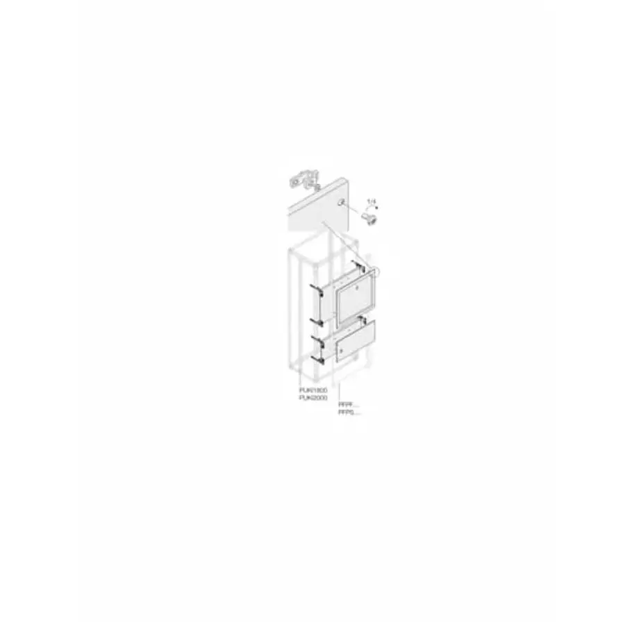 ABB 1STQ Series Pickled Steel Sheet Installation Kit for Use with Modular Boards - System Pro E Power, 350 x 600mm, 1STQ007437A0000