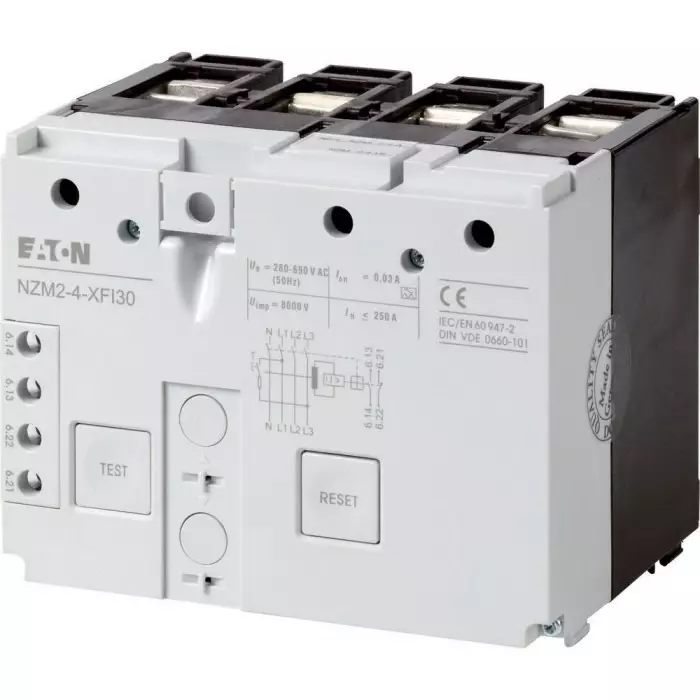 EATON Moeller NZM Residual Current Release for use with Four Pole NZM2-4, N2-4, 292343 NZM2-4-XFI30