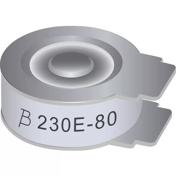 Bourns GDT230E Series Gas Discharge Tubes 2 Electrode SMD/SMT Termination Style 600 V 30 mm Diameter, GDT230E-60-T2-BX