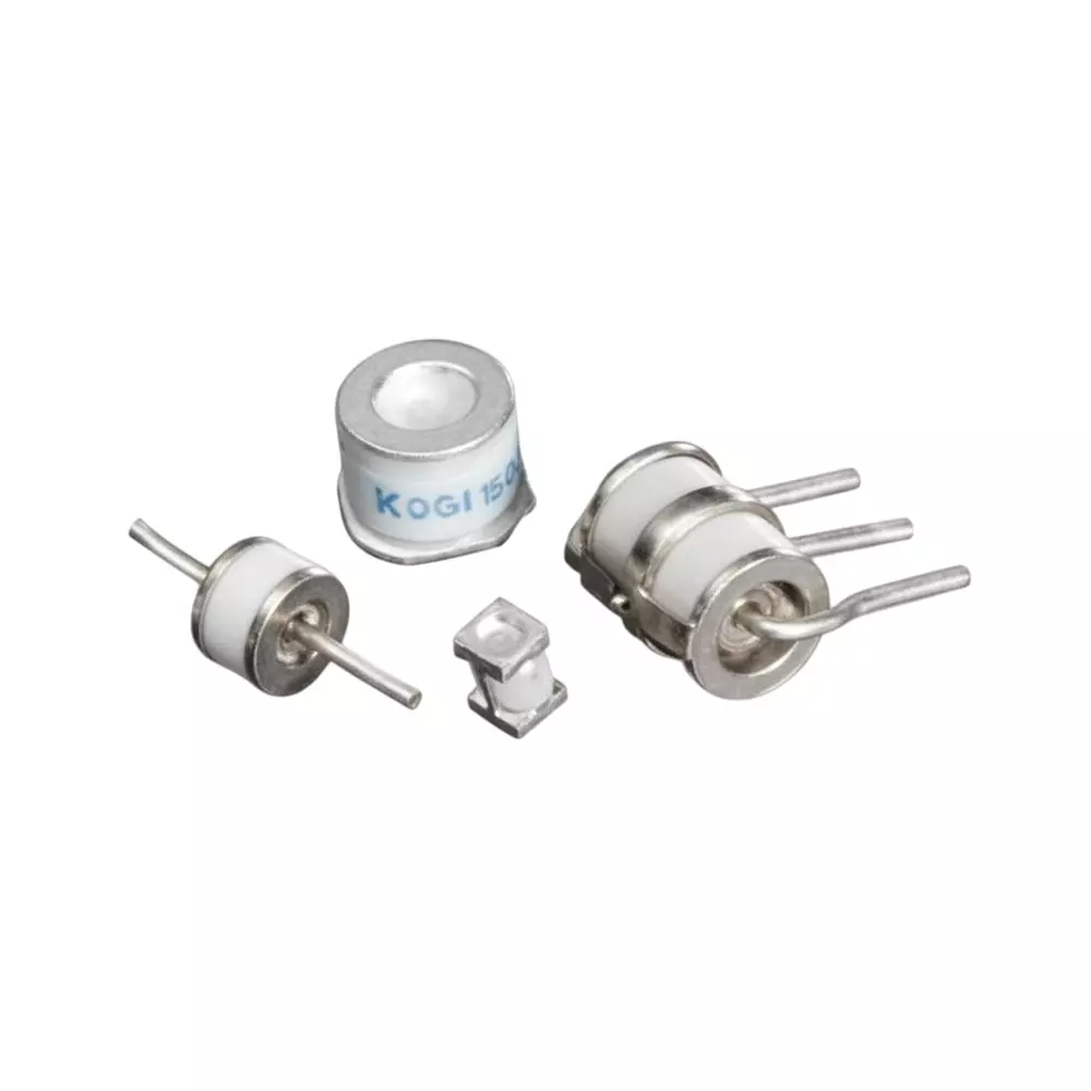 Littelfuse GTCx3-R Series Gas Discharge Tubes 3 Electrode 10 kA 90 V Axial Termination Style 8x13.4 mm, GTCA38-900M-R10