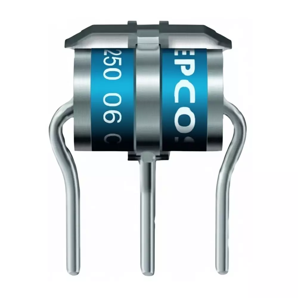 EPCOS T23 Series Gas Discharge Tubes 3 Electrode 20 kA 230 V Radial Termination Style 8x10 mm, B88069X8680B502