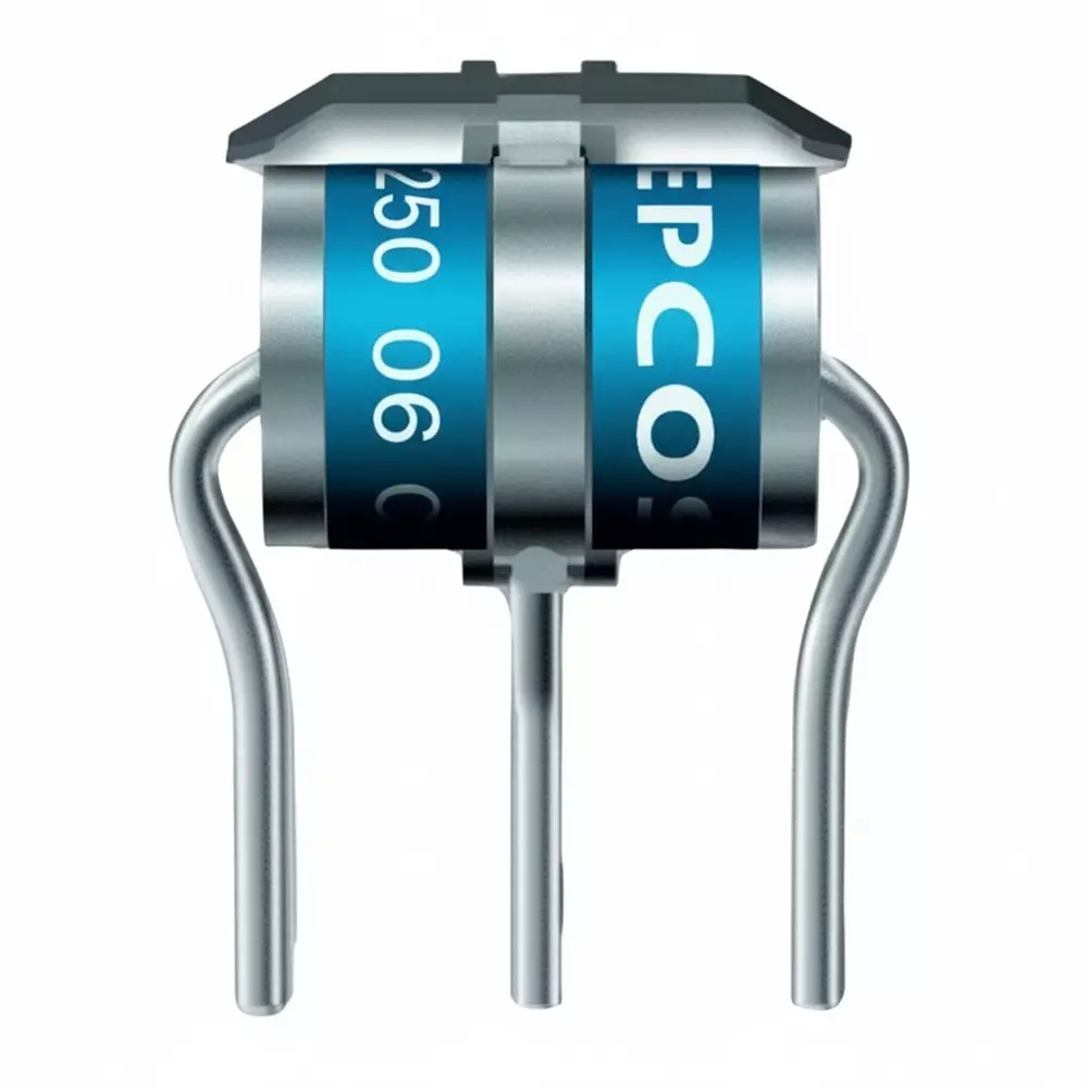 EPCOS T81 Series Gas Discharge Tubes 3 Electrode 10 kA 230 V Radial Termination Style 10 mm Length, B88069X9680B252