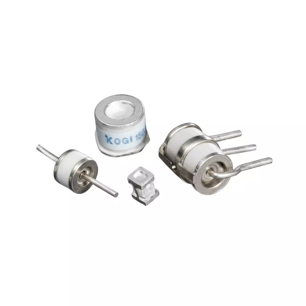 Littelfuse GTCx2-R Series Gas Discharge Tubes 2 Electrode 5 kA 500 V Axial Termination Style 6x4.2 mm, GTCA26-501M-R05