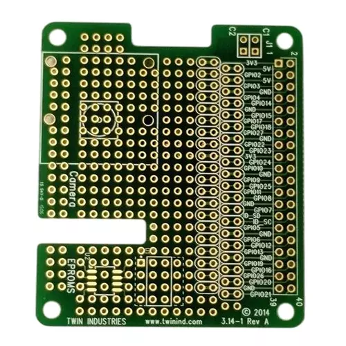 TWIN INDUSTRIES ProtoBoard for Raspberry Pi A+, B+, 3.14-1