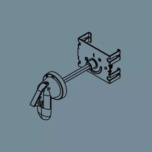 Anchor UNO Extended Rotary Operating Handle Panel Mounted Black 125 A, 98559