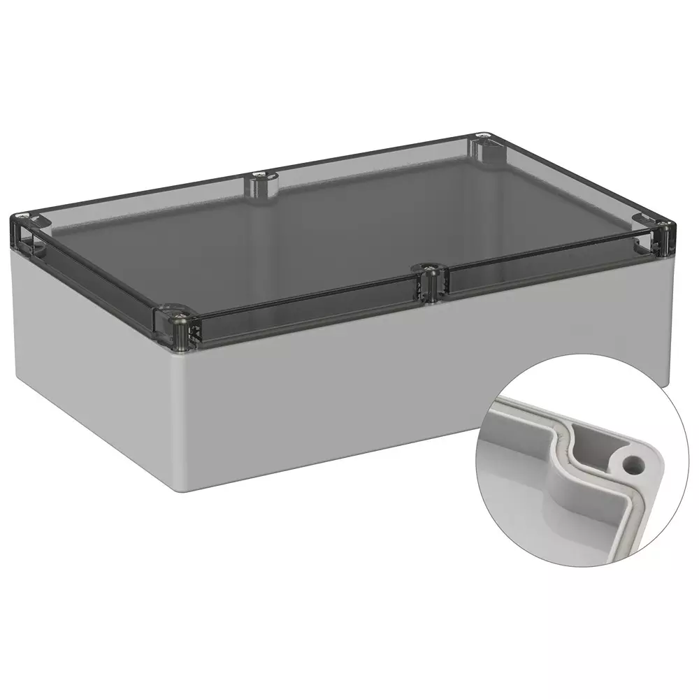 MULTICOMP PRO Enclosure Polycarbonate Multipurpose 85 mm Height Grey, MP011571