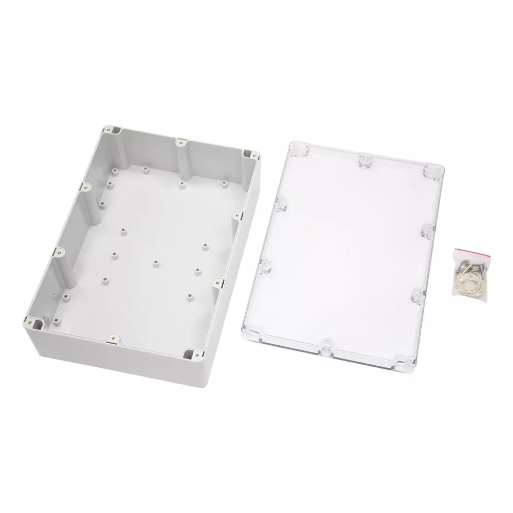 MULTICOMP PRO Enclosure Polycarbonate Multipurpose 110 mm Height Light Grey, Transparent, MP015471