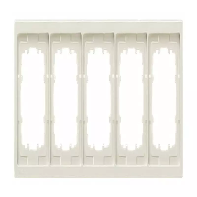 Siemens Off White 5 Gang Mounting Plate Thermoplastic Mounting Frame, 5TG1325-1