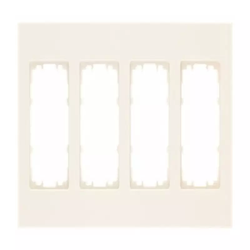 Siemens White 4 Gang Mounting Plate Thermoplastic Mounting Frame, 5TG1114-3