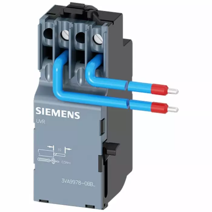 Siemens SENTRON Undervoltage Release for Use with 3VA4/5/6 Series, 3VA9978-0BB20