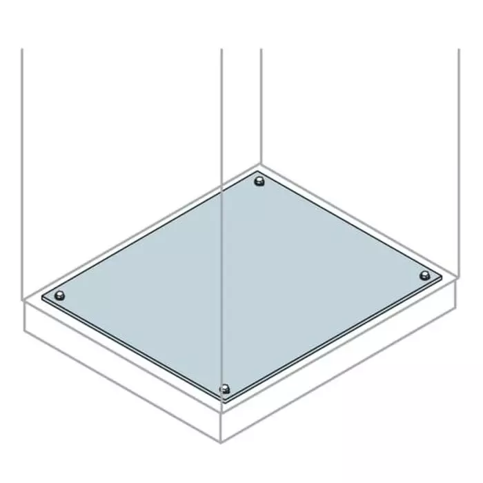 ABB IS2 Series Galvanised Steel Gland Plate, 800mm W, 1m L for Use with IS2 Enclosures, EF1082