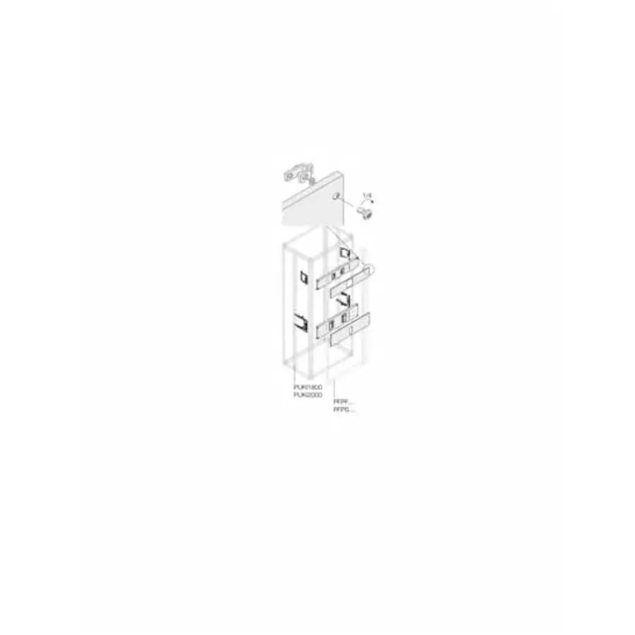 ABB 1STQ Series Pickled Steel Sheet Installation Kit for Use with Modular Boards - System Pro E Power, 200 x 800mm, 1STQ002110B0000