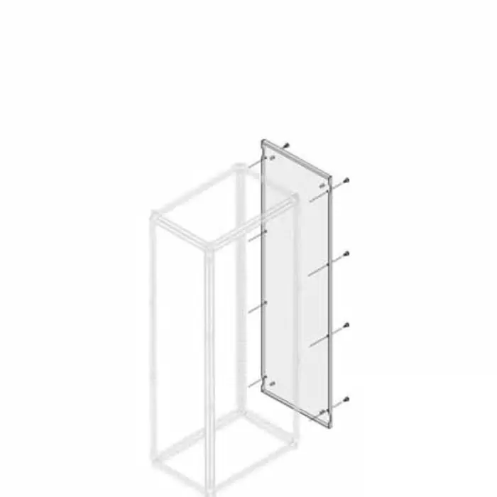 ABB 1STQ Series Pickled Steel Sheet Side Panel for Use with Modular Boards - System Pro E Power, 1800 x 500mm, 1STQ007610A0000