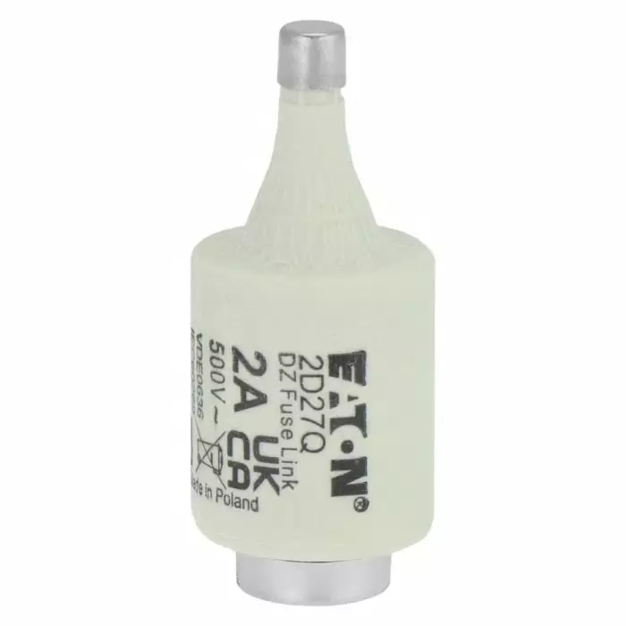 EATON 2A Tag Fuse, 22 x 50 mm, 500V, 2D27Q (Pack of 5)