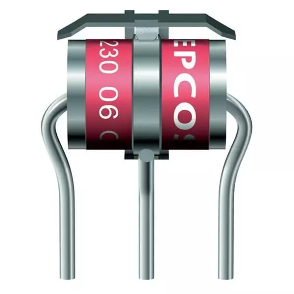 EPCOS T83 Series Gas Discharge Tubes 3 Electrode 15 kA 90 V Radial Termination Style 8x13.4 mm, B88069X8430B502