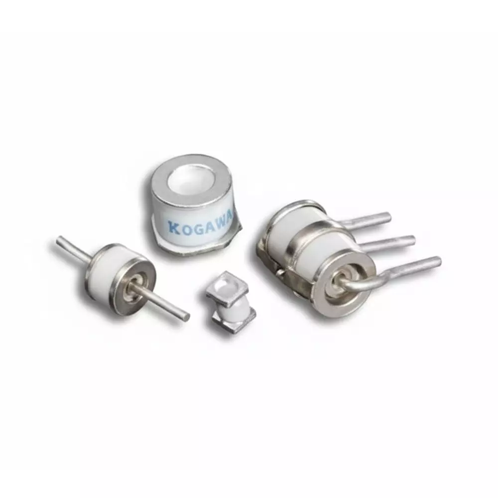 Littelfuse GTCx2-R Series Gas Discharge Tubes 2 Electrode 5 kA 90 V Axial Termination Style 6x4.2 mm, GTCA26-900M-R05