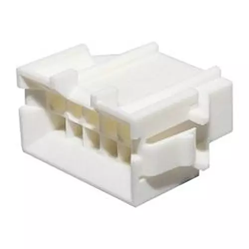 MOLEX Plug Housing, 10Pos, Nylon 6.6, Natural, 15-06-0106