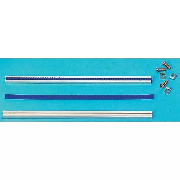 RS PRO Gear Rack Rail Aluminium 1000 mm, 5217859