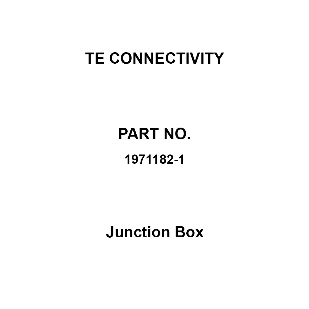 TE CONNECTIVITY Junction Box Accessory Din Foot Attachment Kit Type Gold Surface Treatment, 1971182-1 (Pack of 224)