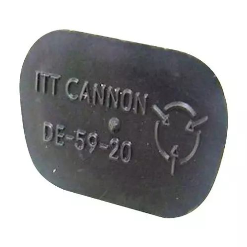 ITT CANNON Dust Caps / Dust Covers DUST CAP, DE, D SUB CONNECTOR, DE-59-20BA