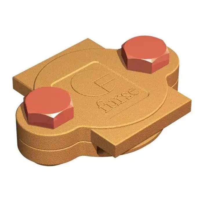 WJ Furse Copper Earth Clamp Max. Conductor Size 26x8 mm, 7TCA083610R0002CN105-H (Pack of 10)