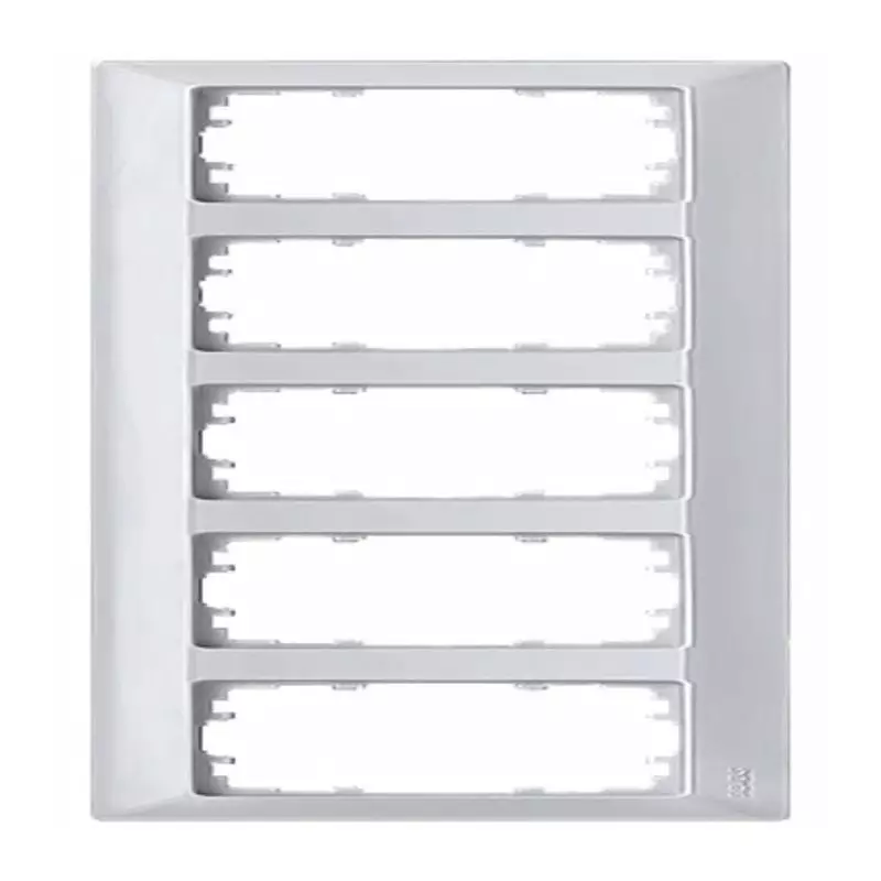 Siemens Aluminium 5 Gang Mounting Plate Thermoplastic Mounting Frame, 5TG2555-3