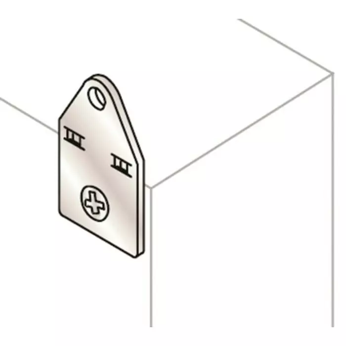 ABB SR/SRN Series Stainless Steel Wall Bracket for Use with SRX Enclosure, AA1206XSRX-AA1206X