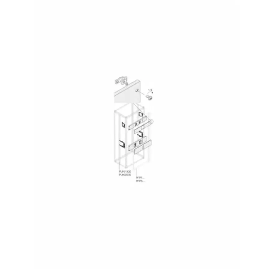 ABB 1STQ Series Pickled Steel Sheet Installation Kit for Use with Modular Boards - System Pro E Power, 200 x 800mm, 1STQ002101B0000